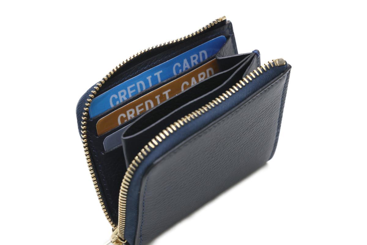 小物などお買い得な福袋 シセイ ジップ財布 P0968 ネイビー - 財布