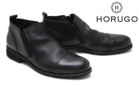 オルゴ / HORUGO メンズ カジュアルシューズ hcn01211bk サイドゴアブーツ ブラック 国産(日本製)