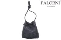 ファロルニ / FALORNI バッグ f24nv 巾着バッグ ネイビー イタリア製