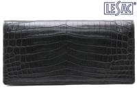 レザック / LE'SAC 財布 8118-abk ベビーナイルクロコダイル長財布 ブラック 国産(日本製)