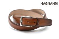 マグナーニ / MAGNANNI mgmb9002cm レザーベルト キャメル スペイン製