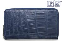 レザック / LE'SAC 財布 8173lscindbl クロコダイル ポロサス ラウンドジップ長財布 インディゴブルー 国産(日本製)