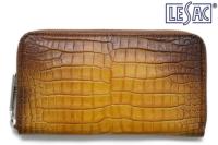 レザック / LE'SAC 財布 8174br クロコダイル ポロサス ラウンドジップ長財布 ブラウン 国産(日本製)