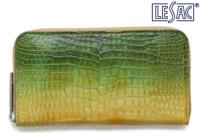 レザック / LE'SAC 財布 8174ra クロコダイル ポロサス ラウンドジップ長財布 ラスタ 国産(日本製)