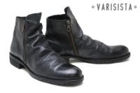 SALE セール｜ヴァリジスタ / VARISISTA メンズ カジュアルシューズ z5080lxbk ダブルジップドレープブーツ ブラック 国産(日本製)casual
