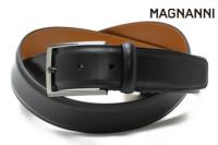 マグナーニ / MAGNANNI 革小物 mgmb3001bk レザーベルト ブラック グレー
