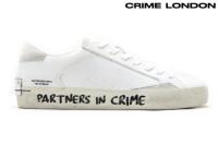 クライムロンドン / CRIME LONDON メンズ スニーカー 16017pp5-wh ディストレス ホワイト イタリア製