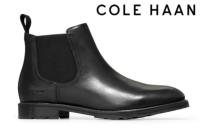 コールハーン / COLE HAAN メンズ カジュアルシューズ c37581i バークシャー ラグ チェルシー ブーツ ブラック/ブラックウォーターレジスタント