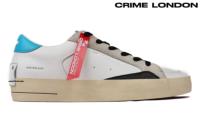 【予約商品】クライムロンドン / CRIME LONDON メンズ スニーカー 41-014cl スケート デラックス 24SS ホワイトグレー イタリア製