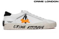 【予約商品】クライムロンドン / CRIME LONDON メンズ スニーカー 77006pp6 ディストレス 24SS ホワイト イタリア製