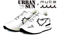 アーバンサン/URBAN SUN × ムータ/muta コラボスニーカー メンズ ホワイト イタリア製 kobe-mu01i