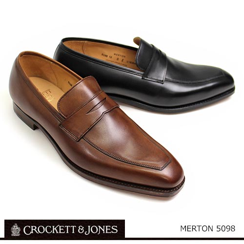 クロケット&ジョーンズ CROCKETT&JONES 靴 メンズ ローファー スリッポン Made in England MERTON/5098 シューズ MENS SHOES MEN'S シュ−ズ  ブラック ブラウン