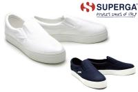 スペルガ / SUPERGA メンズ スニーカー s00frb0 スリッポン/スリップオン ネイビーホワイト ホワイト