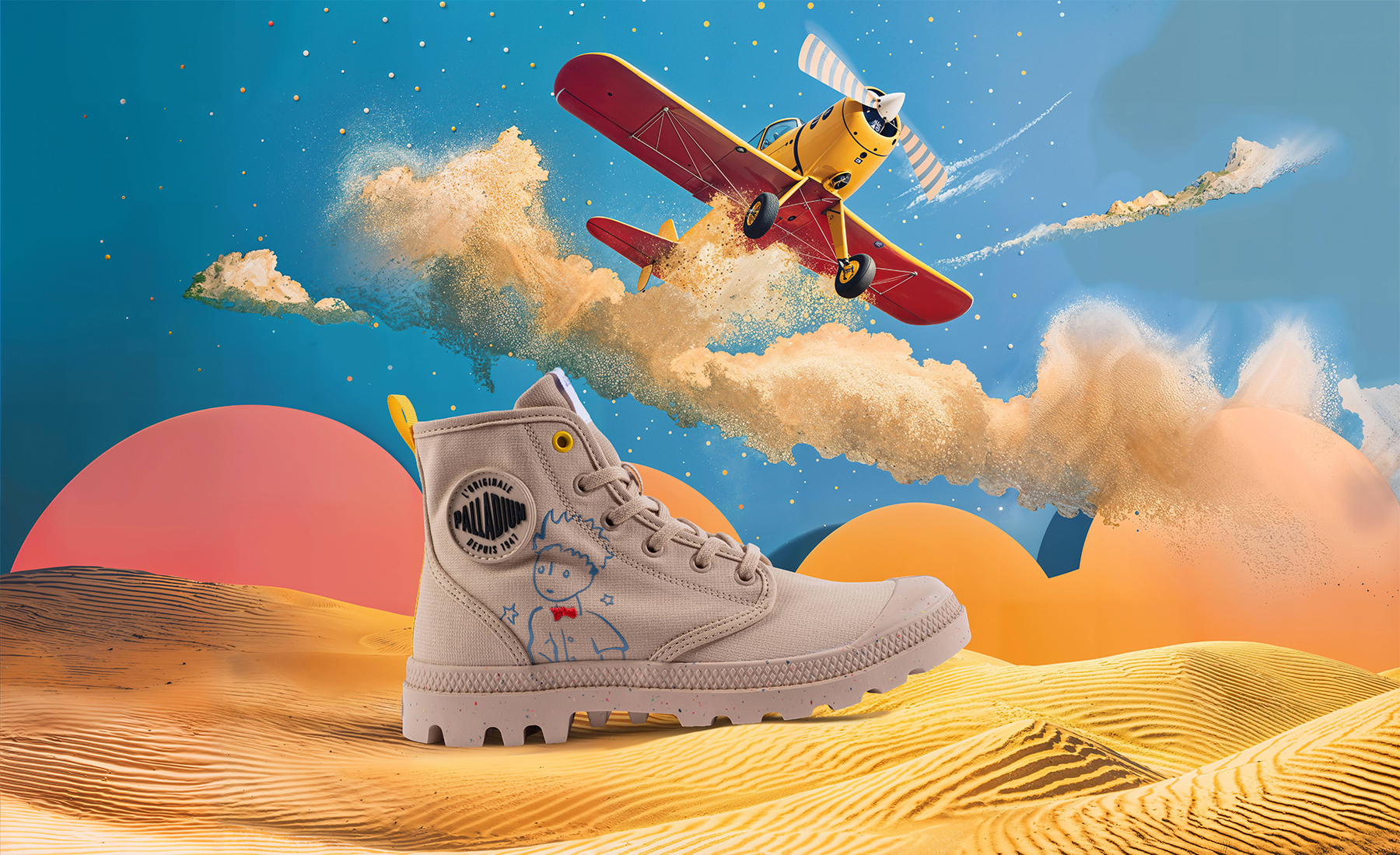 PALLADIUM × Le Petit Prince（星の王子さま） コラボブーツを限定発売 